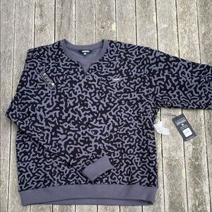 Legends Men's Black Patterned Sweater